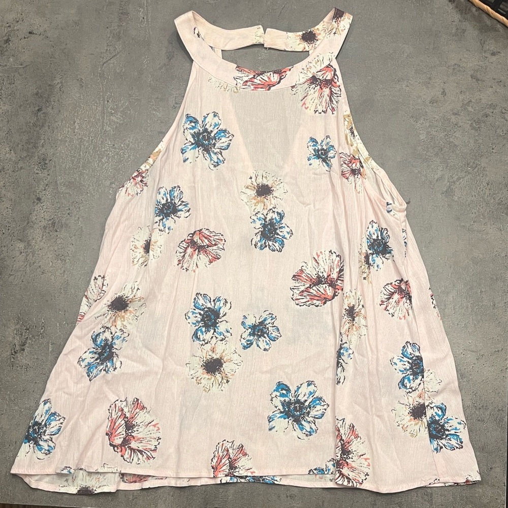 Floral Patterned Halter Top